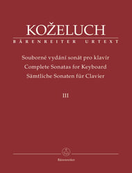 Complete Sonatas for Keyboard, Vol. 3 piano sheet music cover Thumbnail